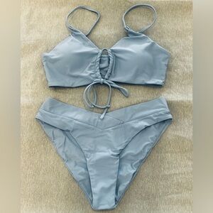 Brand New Two Piece Bikini Light Blue/Lavender
